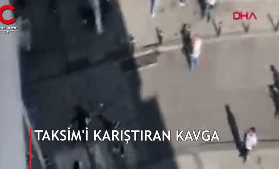 Taksim'i karıştıran kavga! Bıçaklar ve makaslar konuştu