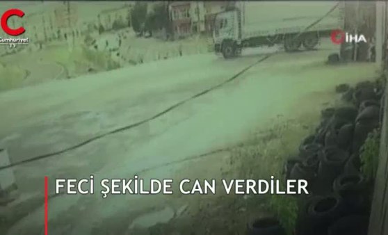 Korkunç an kamerada: Feci şekilde can verdiler