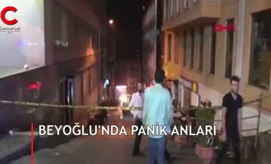 Beyoğlu'nda gece yarısı korku dolu anlar!