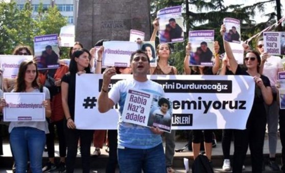 Emine Bulut cinayeti protestosuna Rabia Naz Vatan'ın babası da katıldı