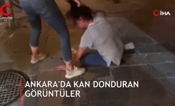 Ankara'da kan donduran görüntüler