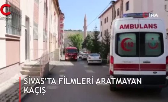 Sivas’ta filmleri aratmayan kaçış