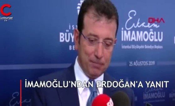 İmamoğlu, Erdoğan'a gülerek böyle yanıt verdi!