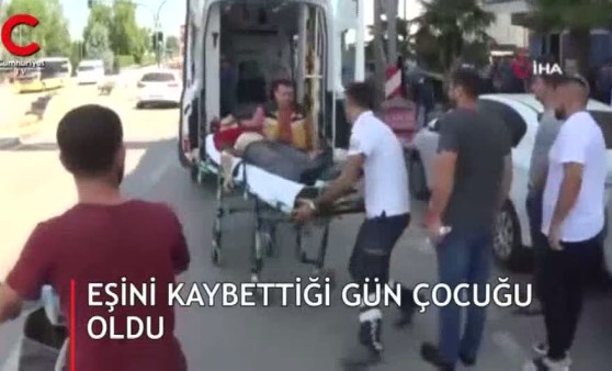 Eşini kaybettiği gün erken doğum yaptı