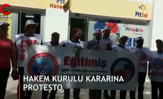 Konya'da 'kınalı' protesto