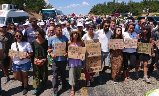 Kaz Dağları'nda nöbet: Çevreciler maden sahasına girdi, şantiyeye kilit vurdu