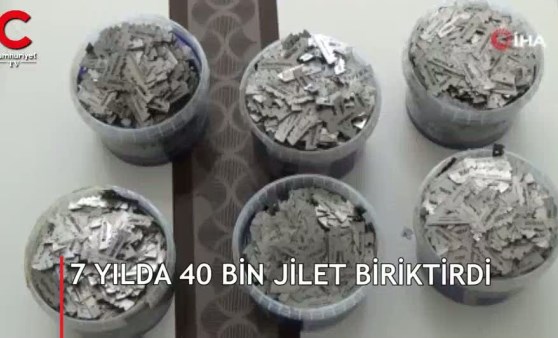 Tam 40 bin adet! Yıllarca biriktirdi, ekipler teslim aldı