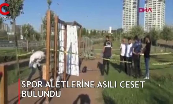 İstanbul'da bu sabah spor aletlerinin olduğu parkta bulundu