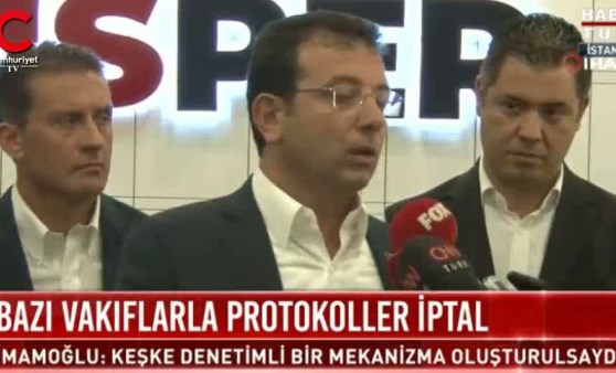 İmamoğlu'ndan İSPARK açıklaması (02.09.2019)