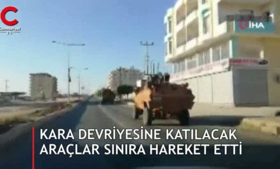 Müşterek kara devriyesine katılacak araçlar sınıra hareket etti