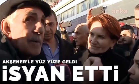 Akşener'le yüz yüze gelen depremzede böyle isyan etti