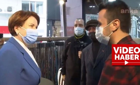 Meral Akşener'in yurttaş ile türkü söylediği anlar kamerada