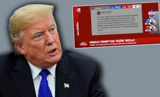 A Haber'de skandal yayın! Sahte Trump'ın Türkçe tweeti okundu