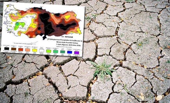 Meteoroloji'nin korkutan kuraklık haritası: Orta Karadeniz olağanüstü ve çok şiddetli kuraklık riskinde