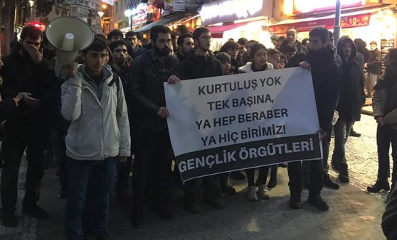 İntiharların önlenmesini isteyen gençlere sert müdahale