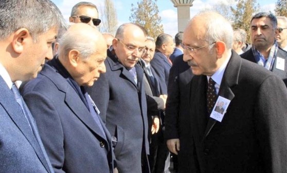 Bahçeli, şehit cenazesinde Kılıçdaroğlu'nun elini sıkmadı