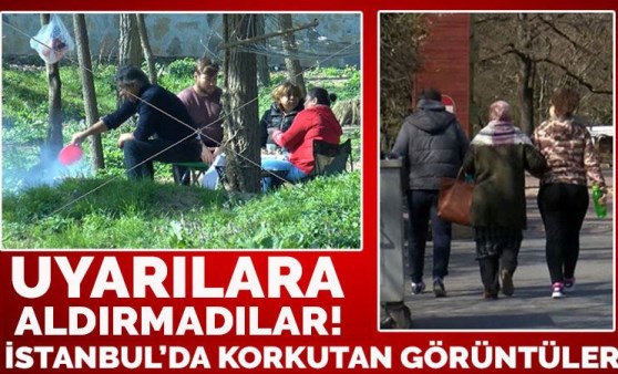 İstanbullular ‘evde kal’ çağrısına uymadı! Korkutan görüntüler