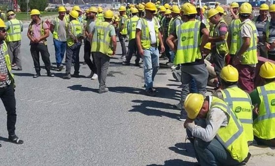 Limak'ın Kuveyt'teki şantiyesinde işçiler koronavirüs eyleminde