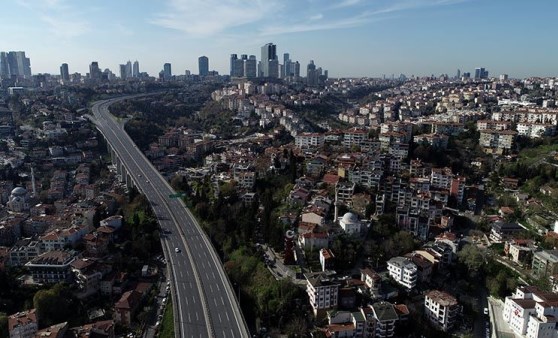 Drone kamerasından sessiz İstanbul görüntüleri