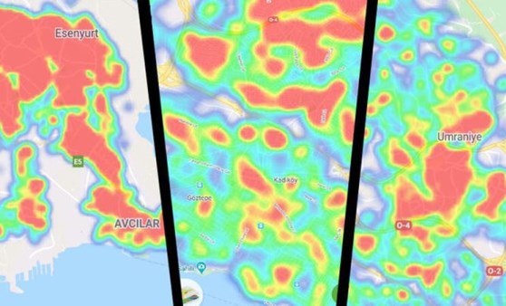 İstanbul'da semt semt koronavirüs haritası
