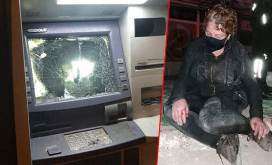 Babası miras vermeyince çekiçle ATM’leri parçaladı