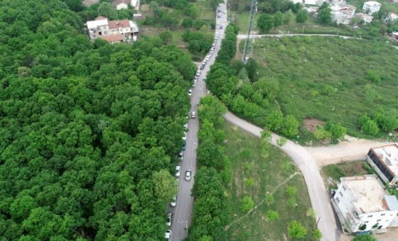 Bursa'da kilometrelerce su kuyruğu