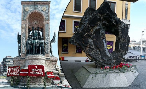 Sendikalardan Taksim'de 1 Mayıs anması