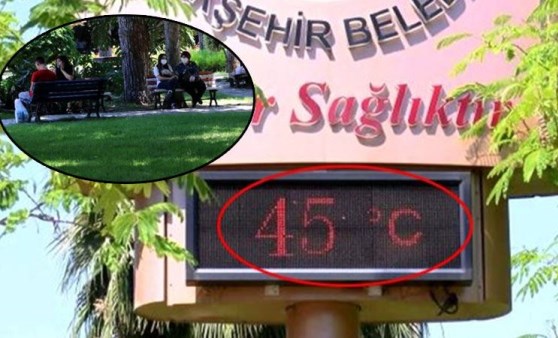 Adana'da termometreler 45 dereceyi gösterdi