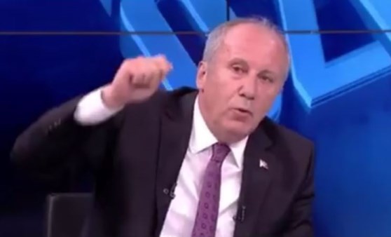 Muharrem İnce'den Erdoğan tepkisi! Canlı yayını terk etti