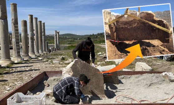 Patara'da heyecanlandıran yazıt bulundu