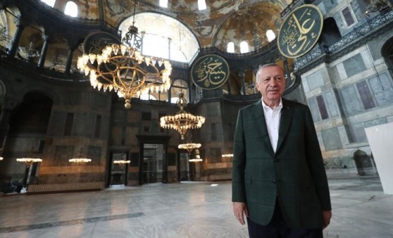 Erdoğan'dan Ayasofya paylaşımı