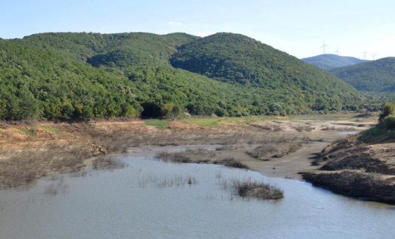 Tekirdağ’da gölet kurudu, kalan su yaban hayvanları ile balıklara bırakıldı