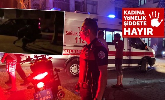 Sokak ortasında darp edilen kadın bayıldı