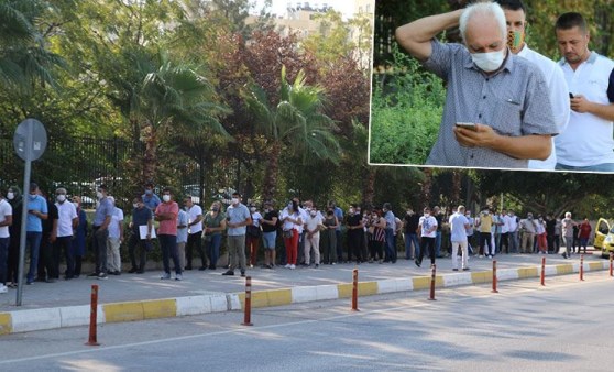 Antalya’da düşündüren kuyruk