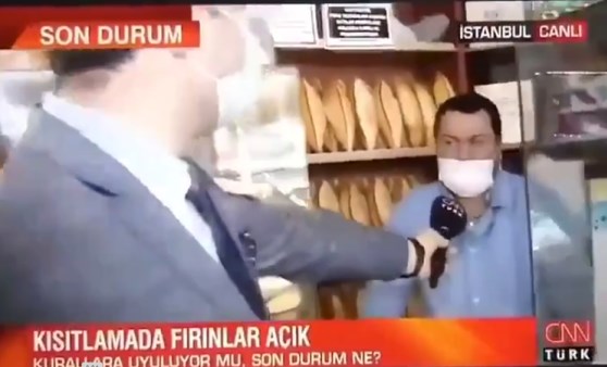 Fırıncı canlı yayında zamlardan bahsetti, CNN Türk muhabiri röportajı bitirdi!