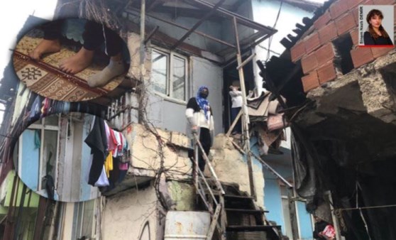 İstanbul'dan yoksulluk manzarası: Camlar kırık, yerler beton, duvarlar çatlak