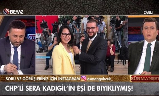 Beyaz TV'nin 'Sera Kadıgil' haberi alay konusu oldu: Sera Kadıgil'in eşi de bıyıklıymış!