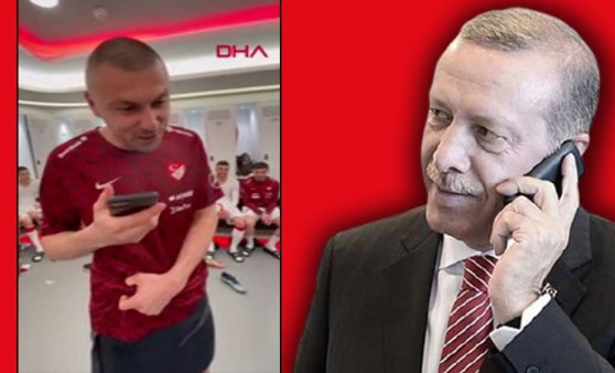 Erdoğan, A Milli Futbol Takımı'nı tebrik etti