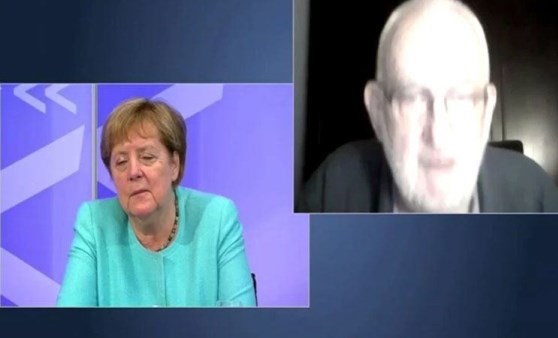 Merkel televizyonda uyuyakaldı