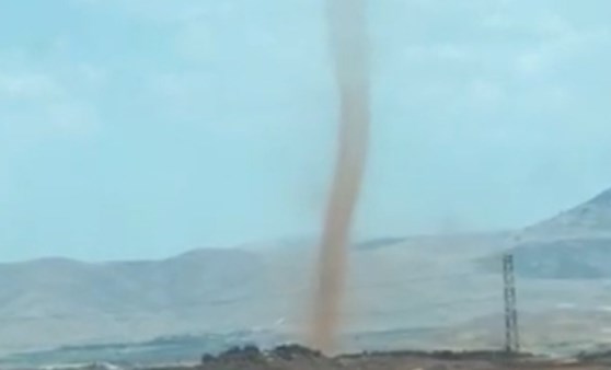 Gaziantep'te oluşan hortum panik yarattı