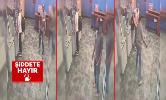 ATM’de işlem yaparken baltalı saldırıya uğradı