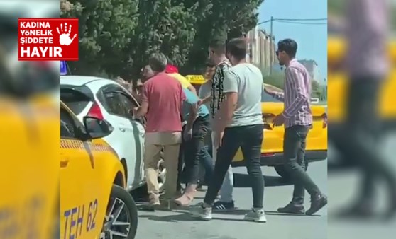 Taksicilerden kadın sürücü adayına sözlü saldırı