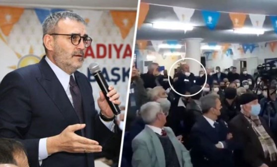 'AKP'liyim, açım' dedi; salondan atıldı