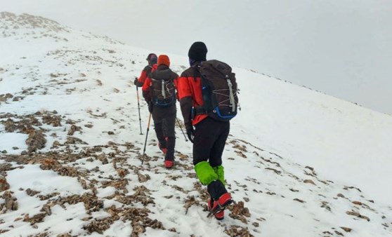 Eksi 25 derece soğukta Artos Dağı'na tırmandılar