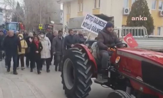 Denizli’de çiftçi ve esnaftan traktörlü protesto