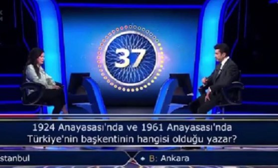 Kim Milyoner Olmak İster'de şaşkına çeviren anlar: Tıp öğrencisi Türkiye'nin başkentini bilemedi! (29 Mart 2022) (Video Haber)