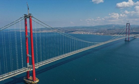 MSB, 1915 Çanakkale Köprüsü'nün uydu fotoğraflarını paylaştı