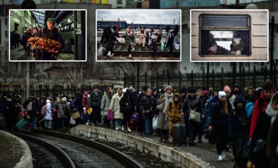 Lviv halkı tren istasyonuna akın ediyor