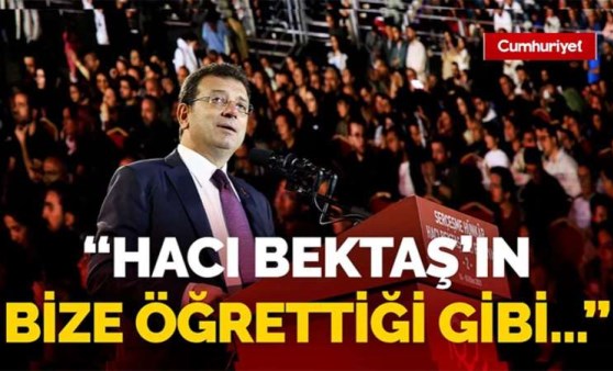 Ekrem İmamoğlu Serçeşme Hünkar Hacı Bektaş Veli Festivali’nde: Hacı Bektaş'ın bize öğrettiği gibi...