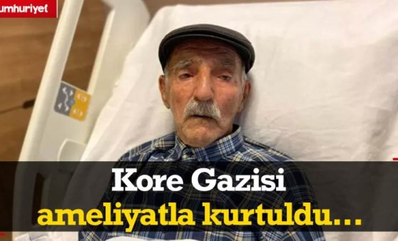 Kore Gazisi mesanesindeki 8 santimetrelik taştan ameliyatla kurtuldu